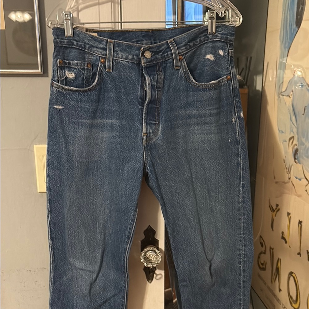 Levi's Straight Leg Blue Jeans